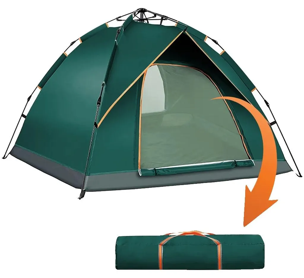 Tente de camping Oxford 210D imperméable et résistante 210 x 200 cm