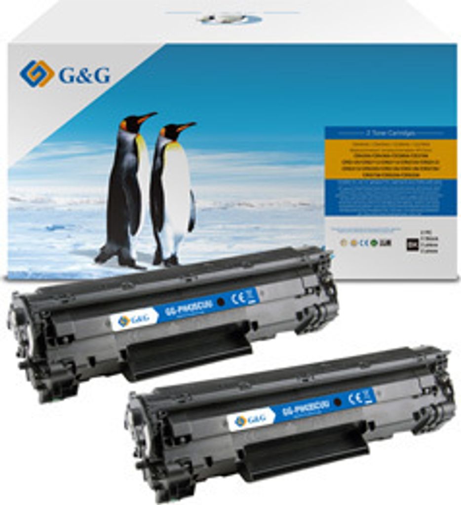 G&G kompatybilny toner z HP CB435A, CB436A, CE285A, CE278A, Canon CRG128, NT-PH435CUU, HP 35A, black, 2000s