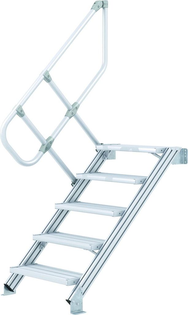 ZARGES LM-Treppe 45° 11 Stufen, 1000 mm breit, Höhe 2,36 m 40055350