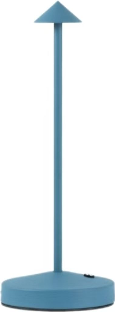Wiederaufladbare Tischlampe Pilz Lampe LED Spike Tischlampe Einfach Kreativ Außen Innen Restaurant Bar Dekoratio(Blau)