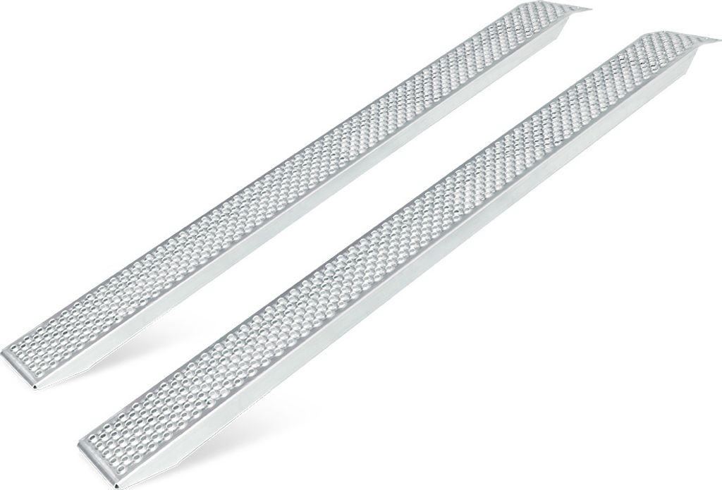 Alu-Auffahrrampe (Paar), gerade, LxB 2000 x 200 mm, Tragkraft 400 kg/Paar