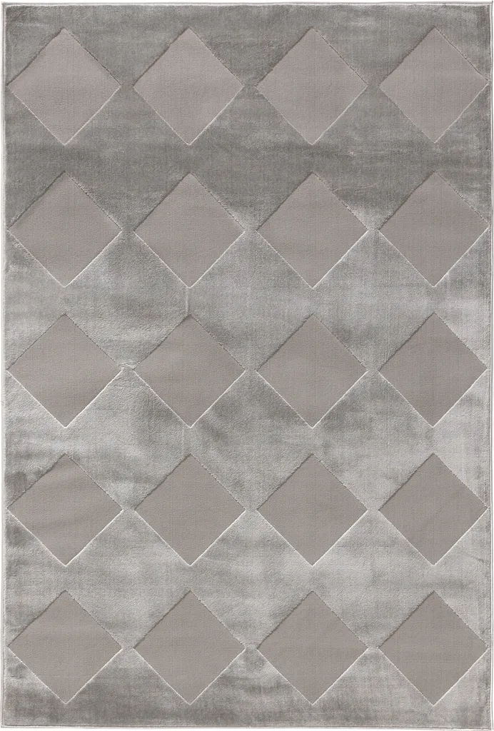Tapis de salon Interiyou Cannes Gris D1 120x170 cm - Design Moderne Chic