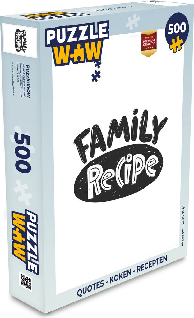 MuchoWow Puzzle 500 Teile Zitate - Kochen - Kochrezepte - Denken - Spiel - Toy