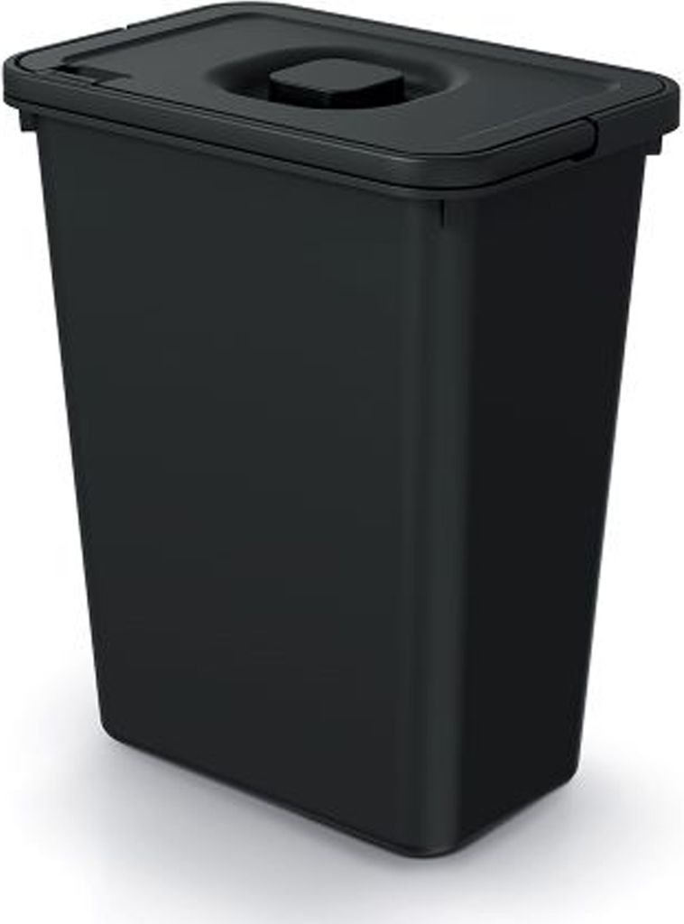 Závěsný odpadkový koš, 23 l, černá Obrázek produktu 11