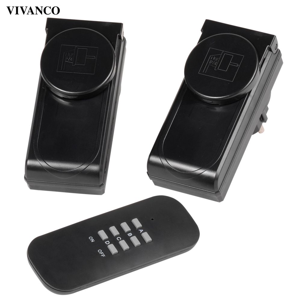 ViVanco™37671, Drinnen, Schwarz, 25 m, IP44, Kabellos, Produktbild 