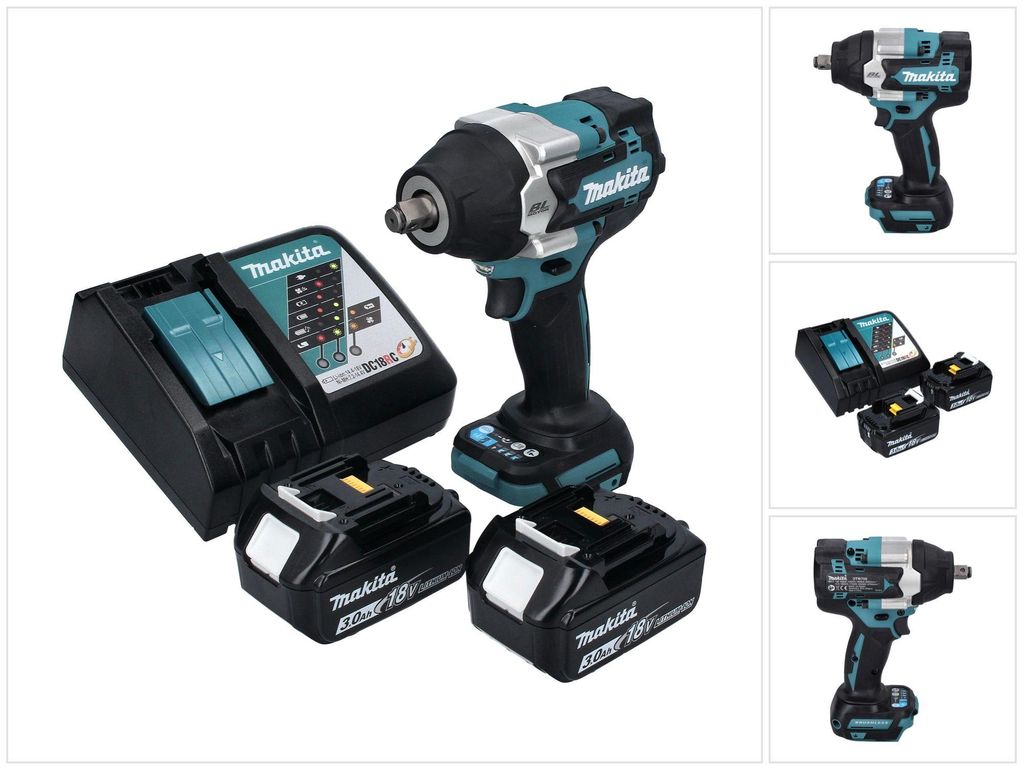 Makita DTW 700 RF Akku Schlagschrauber 18 V 700 Nm 1/2" XPT Produktbild 
