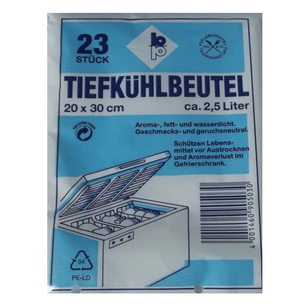 Tiefkühlbeutel Kühlschrank u Gefriertruhe 200/300 Produktbild 