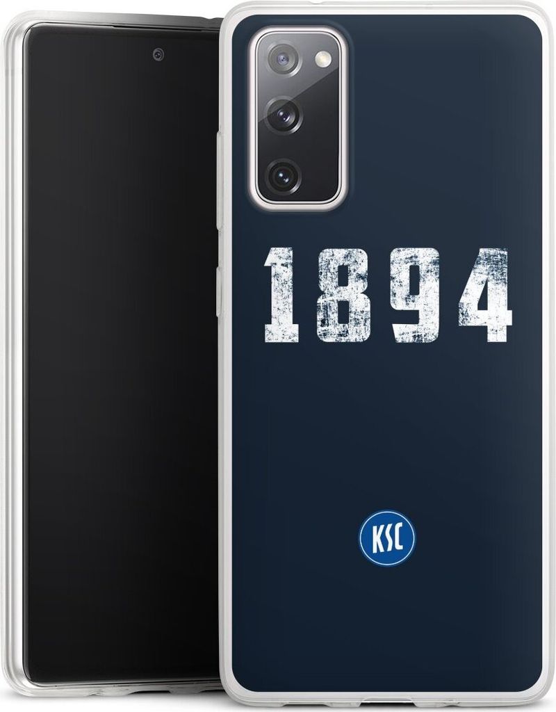 DeinDesign Slim Hülle für Samsung Galaxy S20 FE 5G Silikon Case Ultra Dünn Handyhülle Bundesliga KSC Karlsruher SC