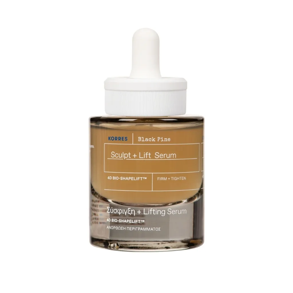 KORRES Black Pine Siero Viso 30ml | Effetto Sculpt e Lift Naturale