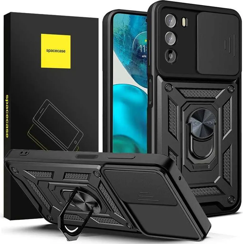 Protégez votre Caméra Moto G51 5G avec cet Étui Blindé Camring Noir