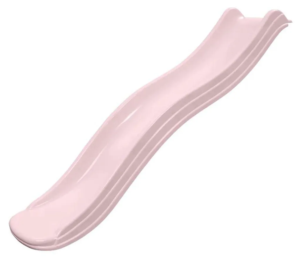 Toboggan 175 cm rose pastel stable pour éviter les chutes des enfants