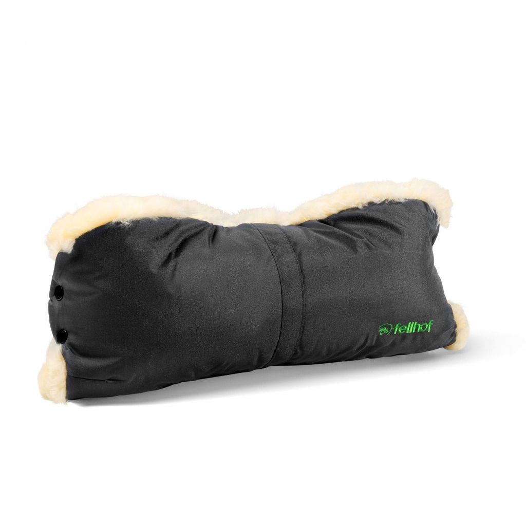 SmileBaby Kinderwagen-Handschuh – Aus Fleece, Wasserabweisend, Schwarz, Kuschelig Warm