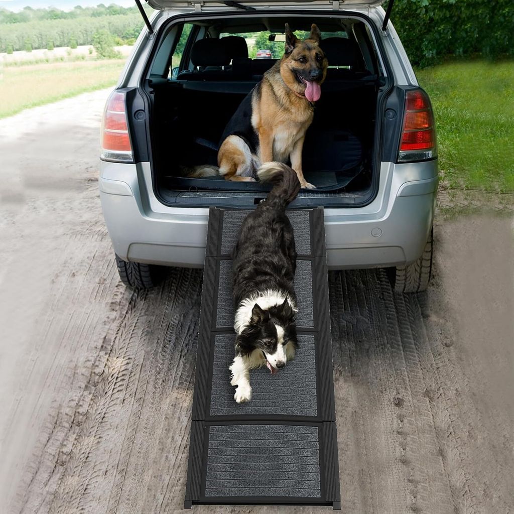 LZQ 157cm Hunderampe Auto Klappbar,Hundetreppe Auto mit Produktbild 8