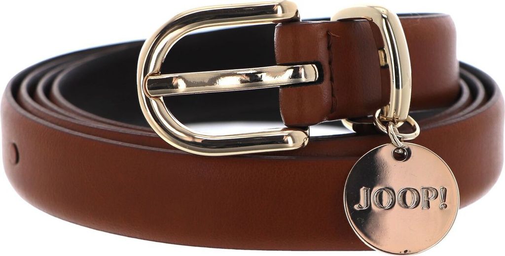JOOP! Leder Gürtel 2,0 CM Women's Belt With Pendant W80 Cognac hellbraun