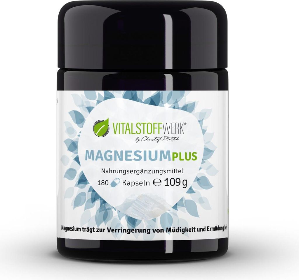 Vitalstoffwerk Magnesium Plus, 180 Kapseln