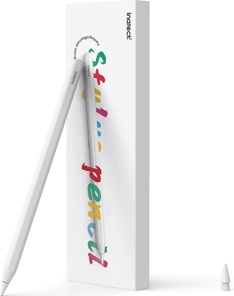 Stylet iPad Haute Sensibilité Inateck Blanc sans Latence pour iPad Pro Mini