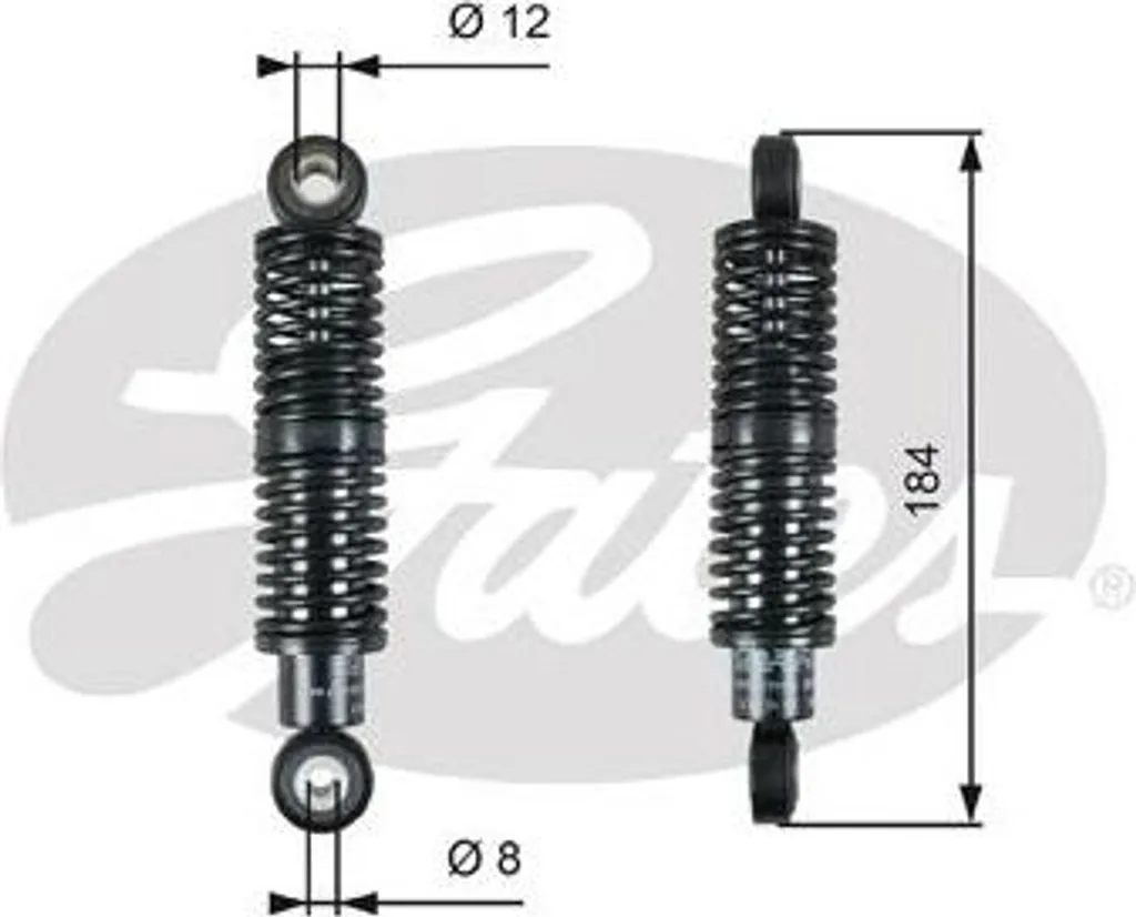 Amortisseur de vibrations GATES T39265 pour courroie OE 059145284