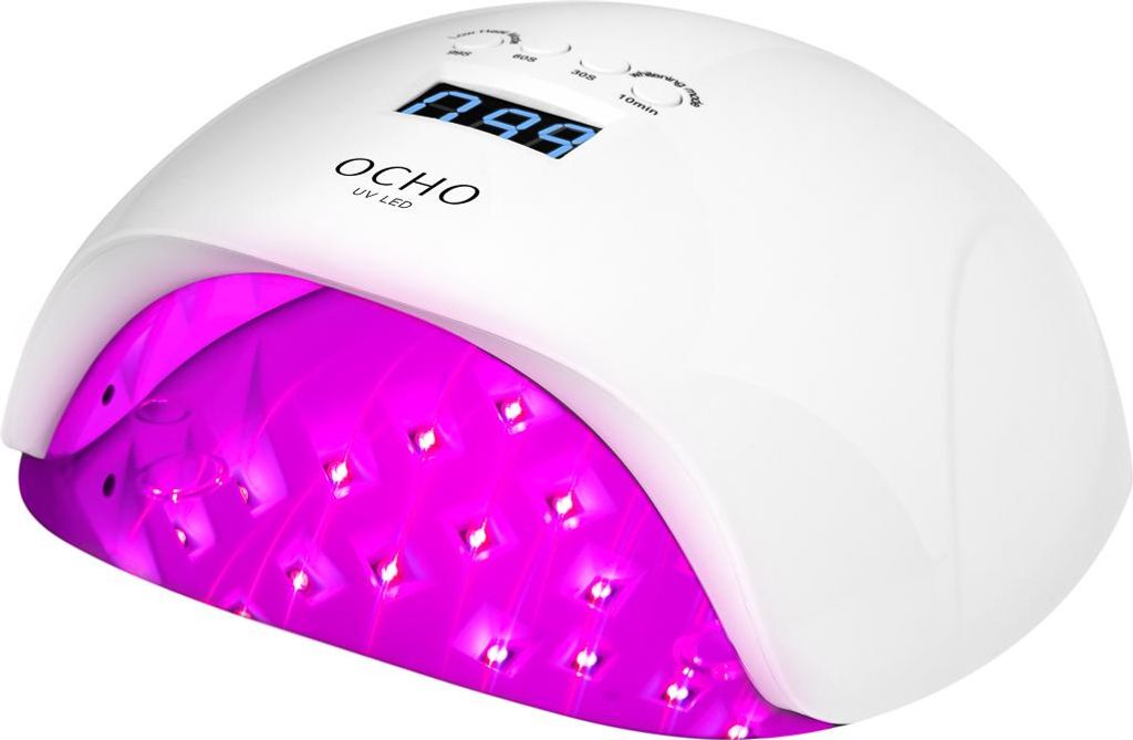 OCHO NAILS LED UV Lampe X13 65W plus weiß mit Spiegelsockel