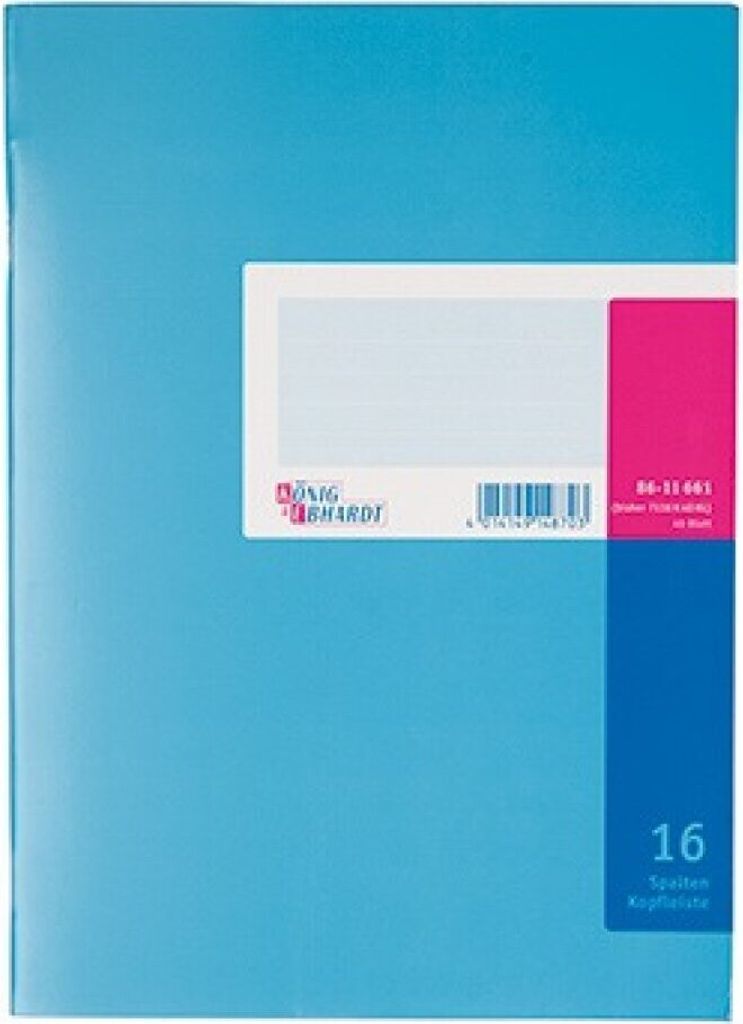 KÖNIG & EBHARDT Spaltenbuch DIN A4 16 Spalten 40 Blatt Produktbild 