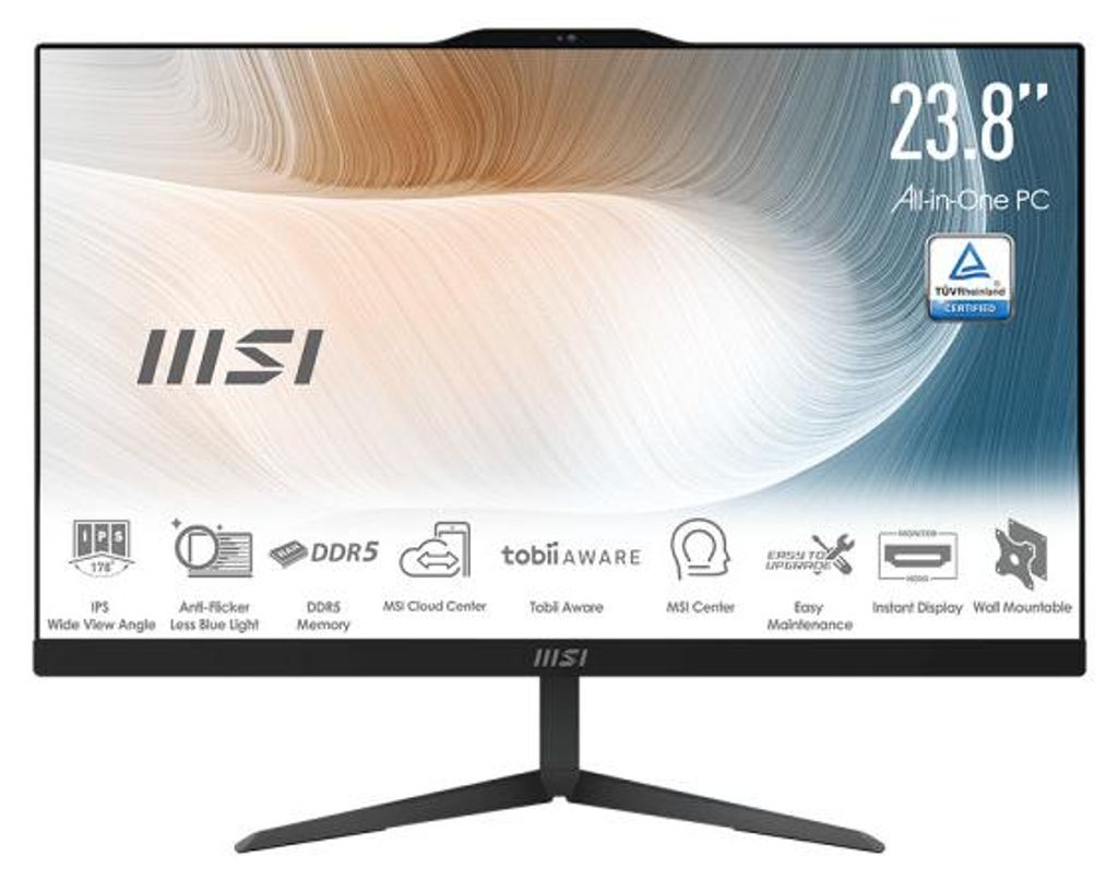 MSI Modern AM242 All-in-One-PC, 24 Zoll, Intel Core i7, 16 GB RAM, 1000 GB Festplatte, Full HD