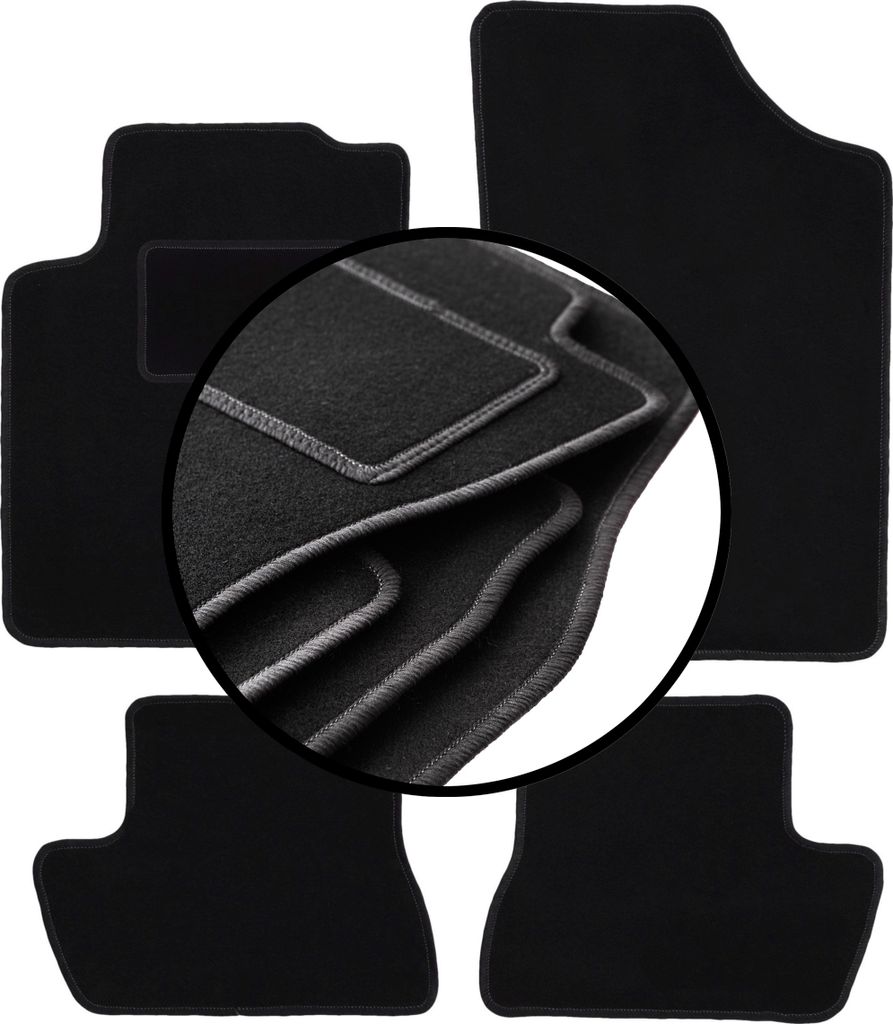 Komplettset Veloursmatten für: Citroen C3 Pluriel Cabrio (2003-2010)