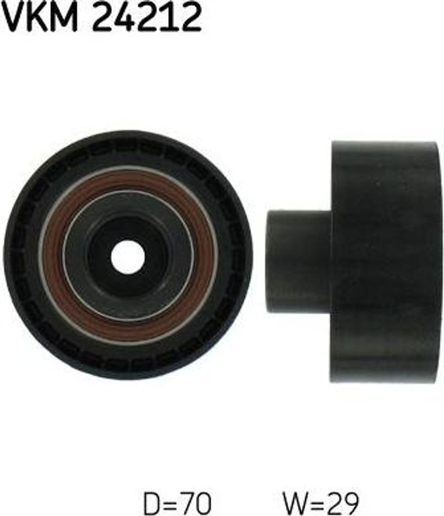 SKF VKM 24212 Umlenk-/Führungsrolle, Zahnriemen OE 1038384 kompatibel mit Cougar, Focus, Mondeo
