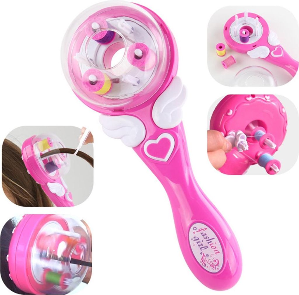 Kinder DIY Haarflechter, Elektrischer Zopf Maker, Haarschmuck Spielzeug, Mädchen Haar Flechten Maschine, Kreatives Geschenk, Tragbar & Sicher