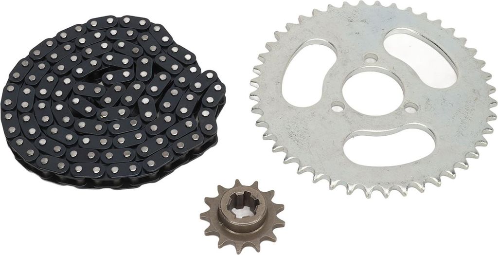 T8F 13T Kettenrad-Antriebskette 116 Glieder 44T 3-Loch-Hinterradsatz für ATV-Mini-Bike-Motorräder