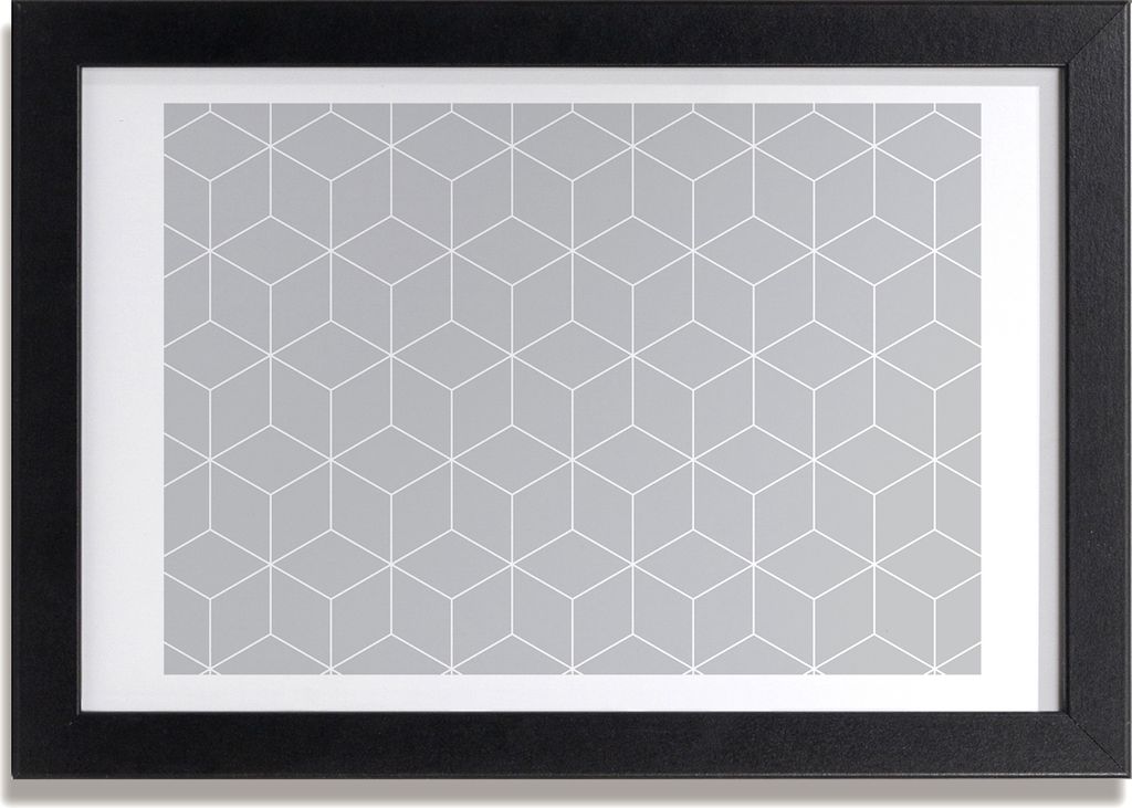 Bild 30x20 MDF-Rahmen, Wandkunst geometrischer Hintergrund
