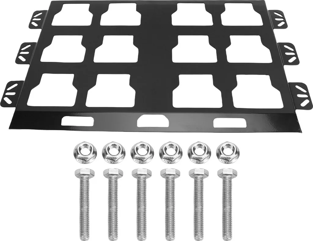 Fixation stable pour boîtes Packout - Plaque métal noir anti-vibration