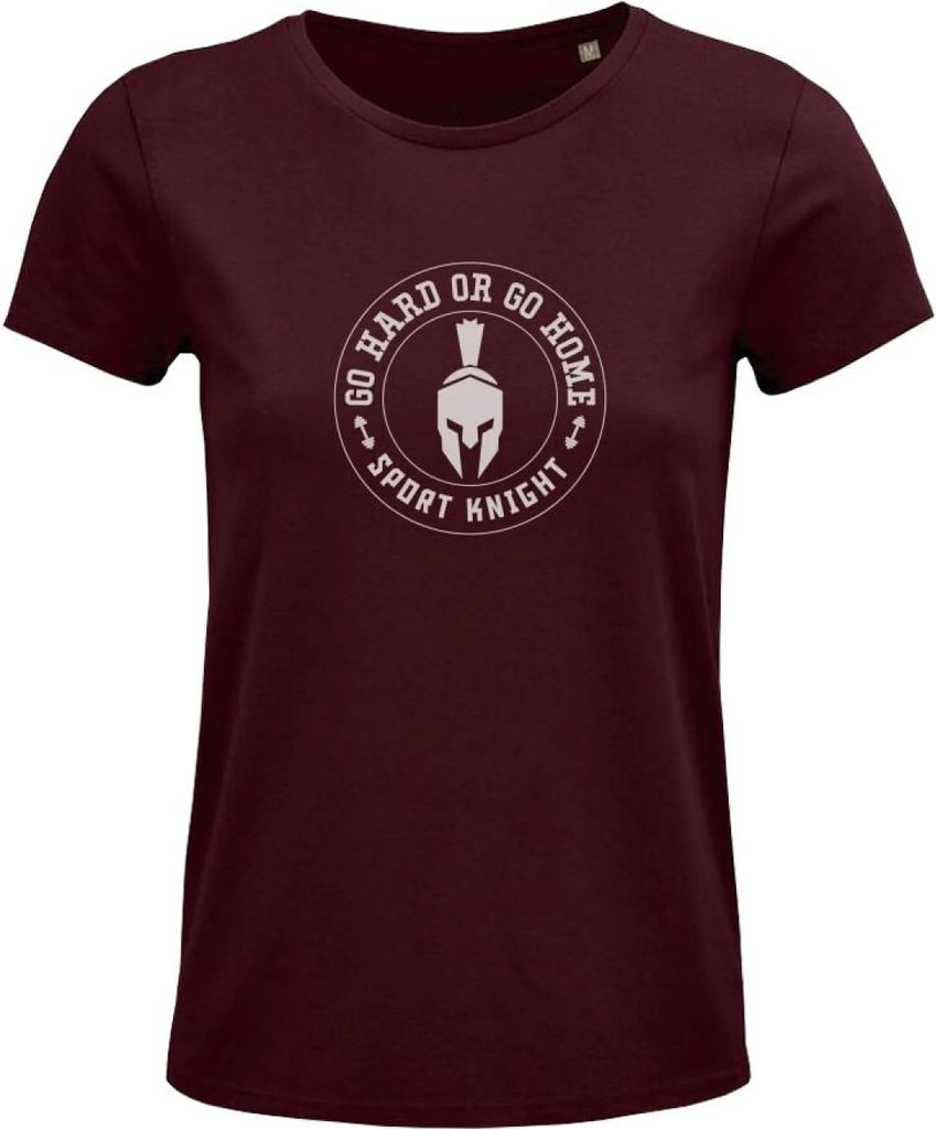 Sport-Knight Damen Fitness T-Shirt "Go Hard or Go Home" Organisch Classic