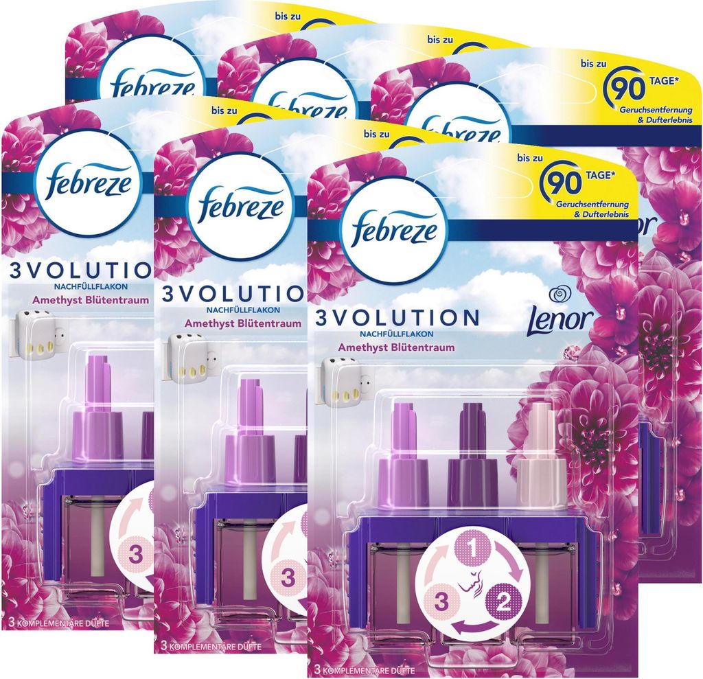Febreze 3Volution Nachfüllflakon Lenor Amethyst 20ml - Raumduft (6er Pack)