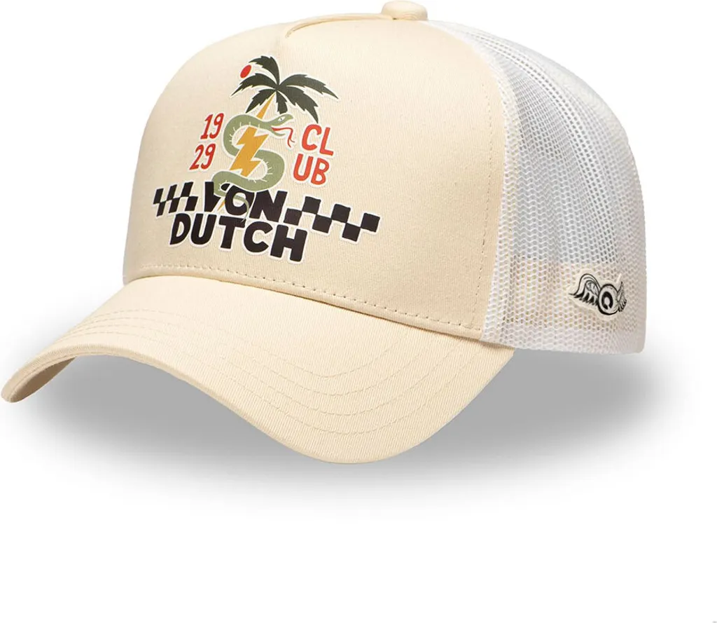 Von Dutch Surf 10 Casquette Beige Homme - Modèle Ajustable One Size