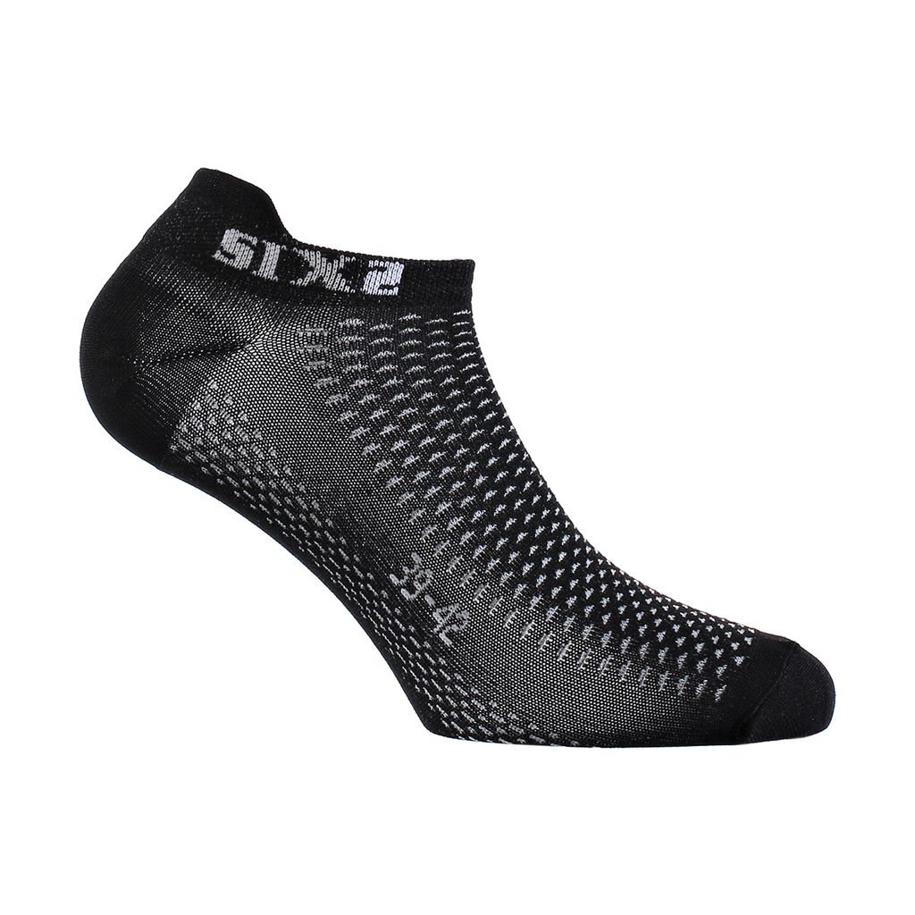 Six2 Knöchelhohe Fahrradsocken - FANT S - Schwarz 40-43 Produktbild 