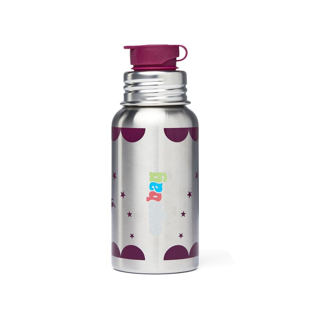 ergobag Edelstahl Trinkflasche Pferdestar silberfarben Produktbild 