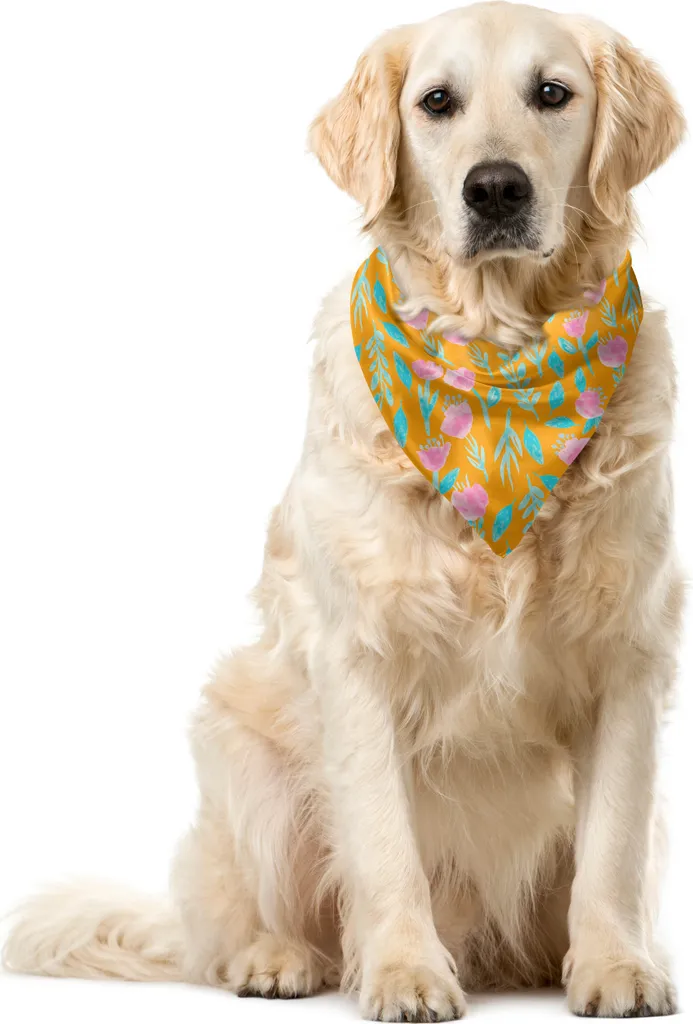 Bandana Pet ABAKUHAUS Marigold Blue 55cm | Design Moderno Cani