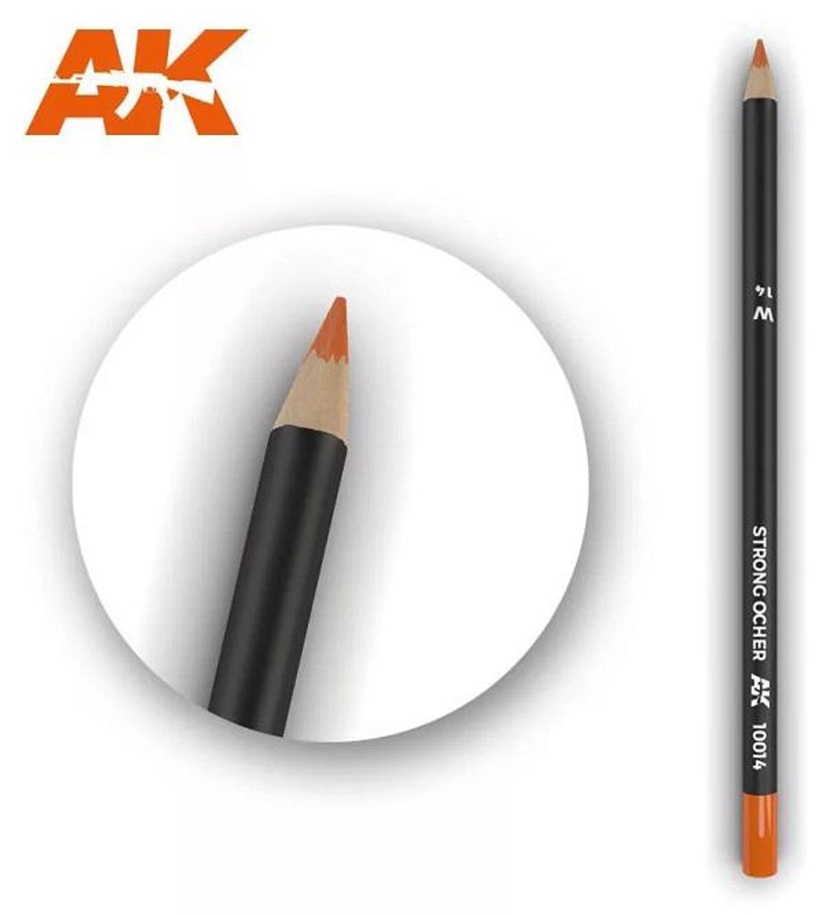 AK Interactive AK10014 - Watercolor Pencil Strong Ocher