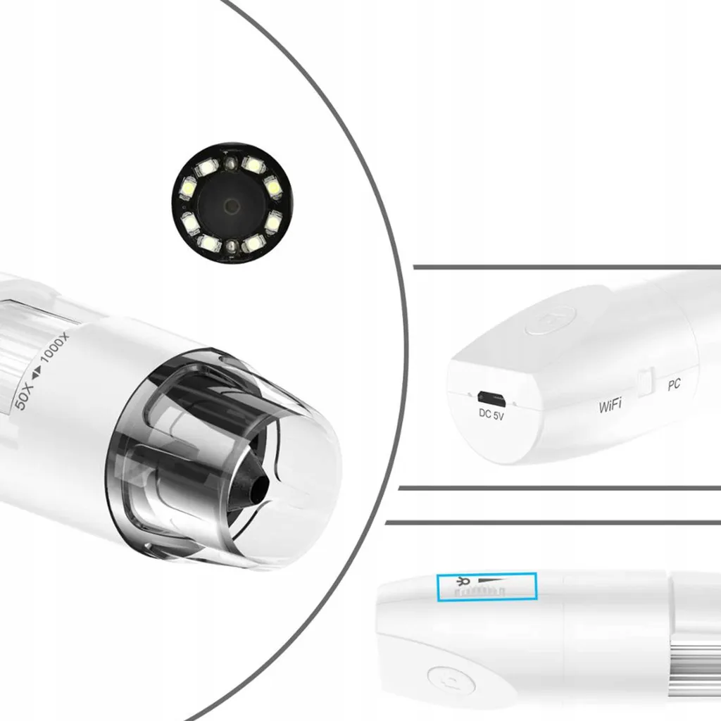 Microscope électronique WIFI Inskam 316 avec écran LCD pour l'observation