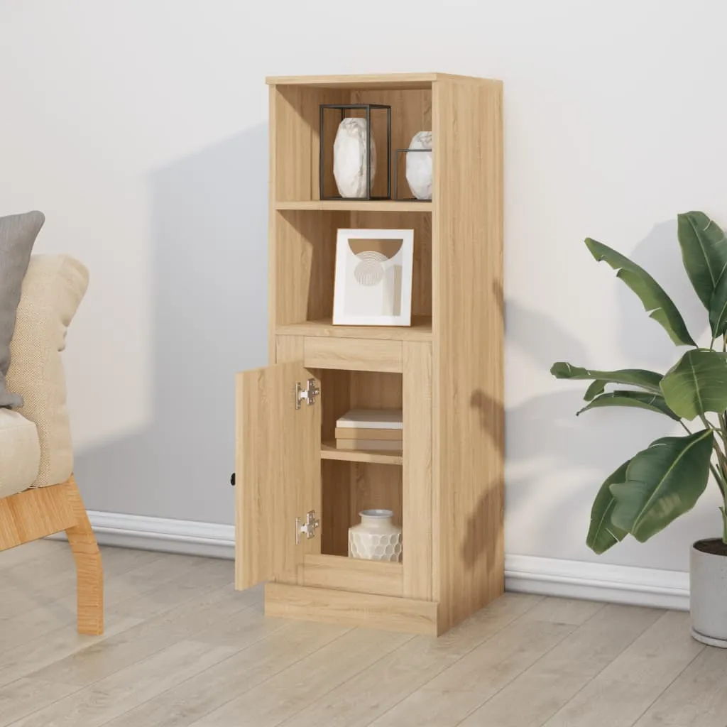 vidaXL Credenza Sonoma-quercia 36x35,5x103,5 cm Materiale a base di legno