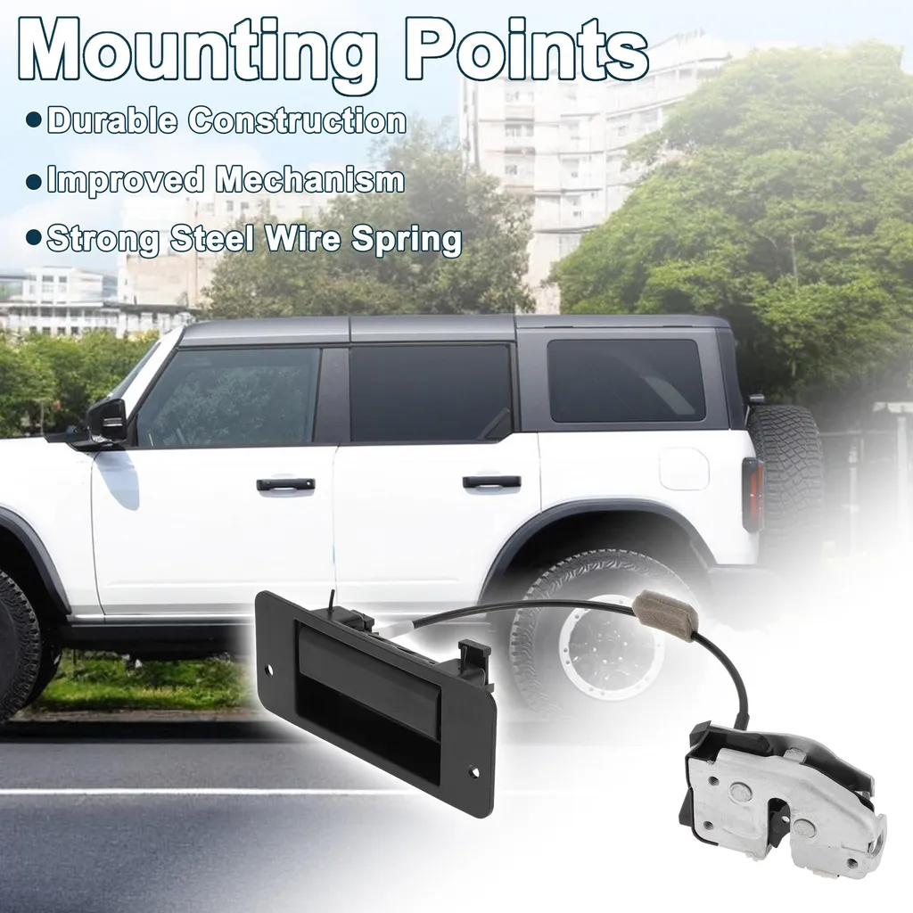 Poignée de Hayon Arrière pour Ford E150 E250 E350 E450 Noire Résistante