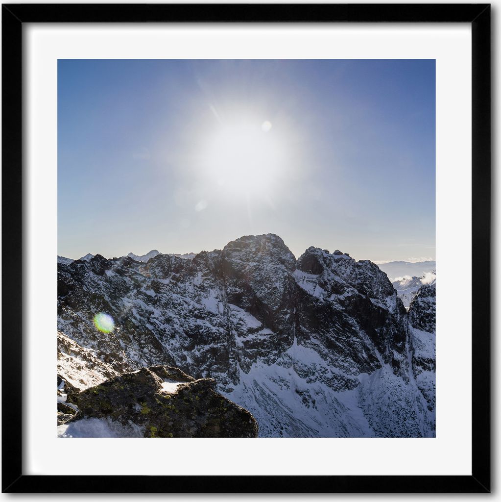 Bild - 50 cm x 50 cm - MDF - Rahmen, Wandkunst - Winter in Produktbild 