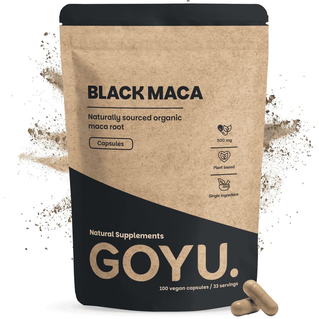 Schwarze Maca-Kapseln 500mg