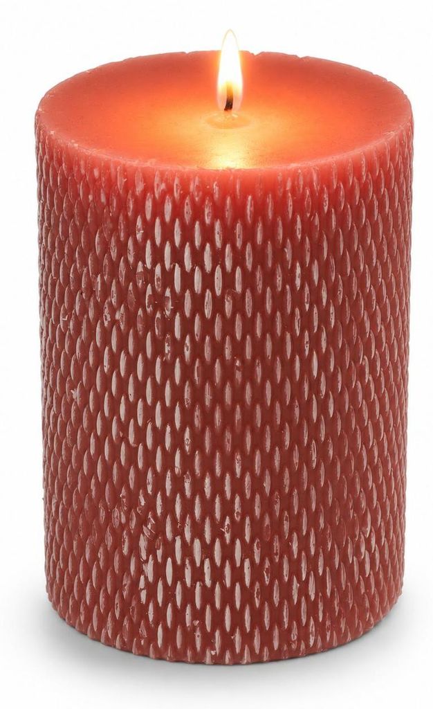 Stumpenkerze, ca. 7 x 10 cm, 3-farbig sortiert Rot
