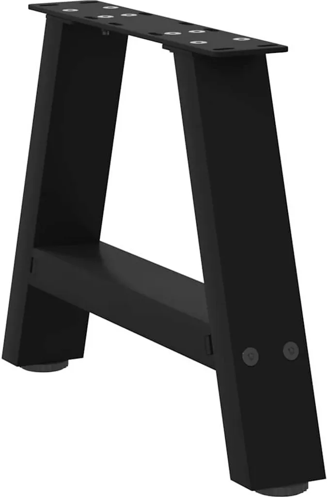 Gambe in Acciaio Nero per Tavolino Caffè A-Frame DIY 2 Pezzi - 4