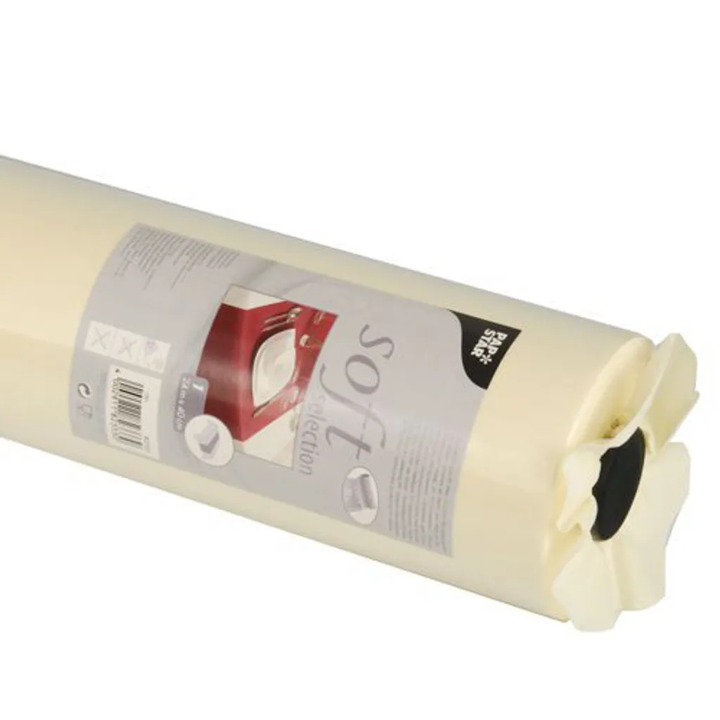 Chemin de table crème antitache Soft Selection 24m jetable luxe