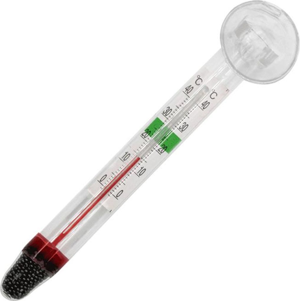 Aquarium-Thermometer Tauchbares Glas-Fischbecken-Thermometer mit Saugnapf zur Messung der Wassertemperatur