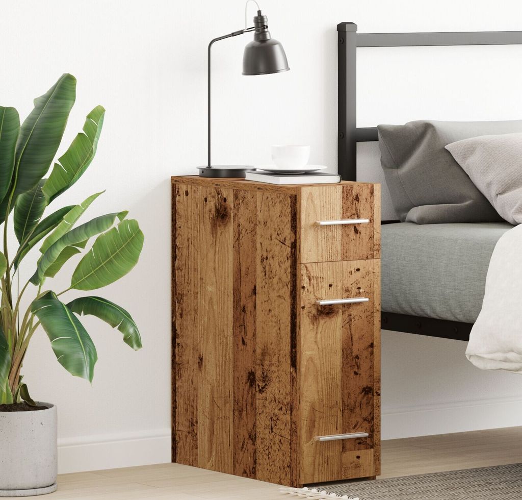 Möbel Apotheker-Schrank aus altem Holz 20x45,5x60 cm aus Holzwerkstoff - Kommoden 862635