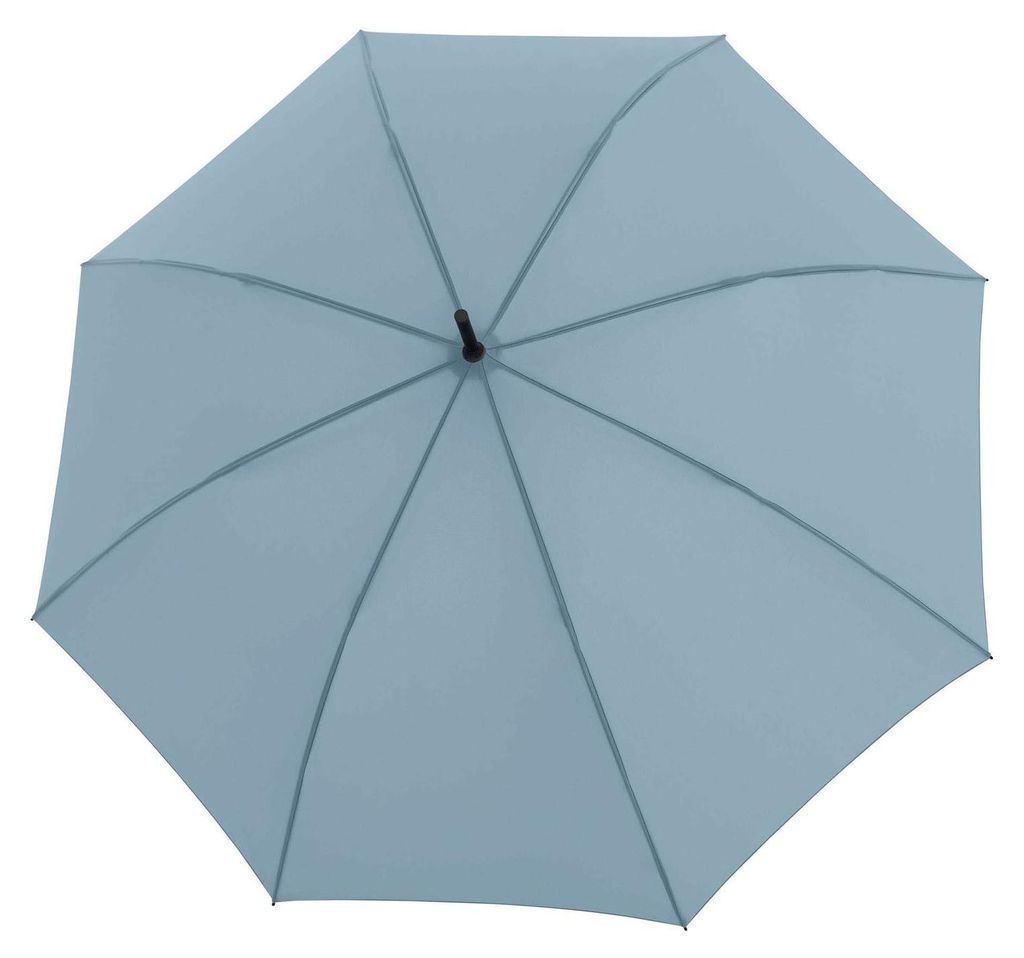 Knirps Stockregenschirm Regenschirm Timber Stick Automatic Cloud blaugrau