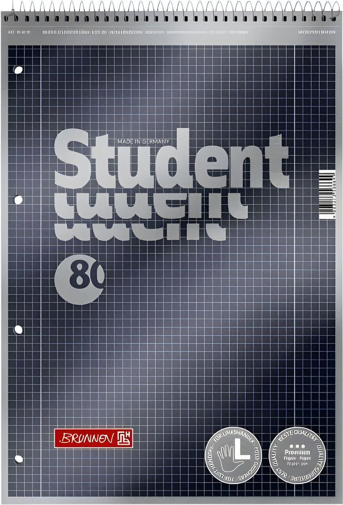 BRUNNEN Collegeblock Student Premium A4 kariert
