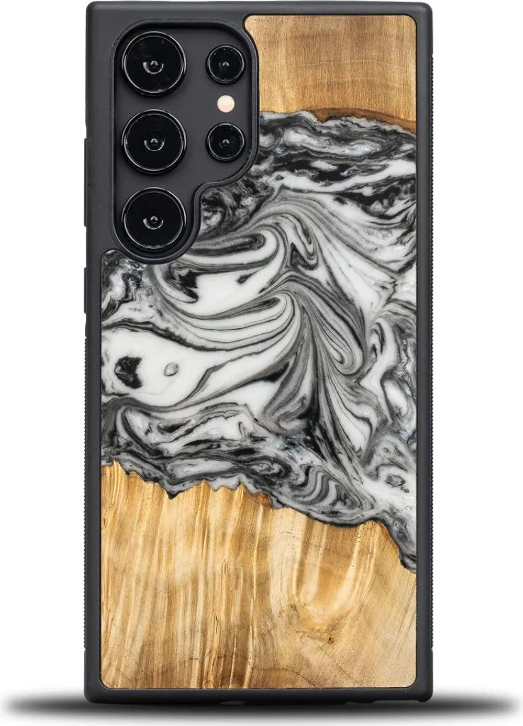 Cover Bewood Terra per Samsung Galaxy S24 Ultra - Legno e Resina 4 Elementi